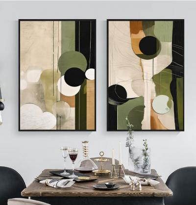 Set de 2 cuadros Abstractos Rol